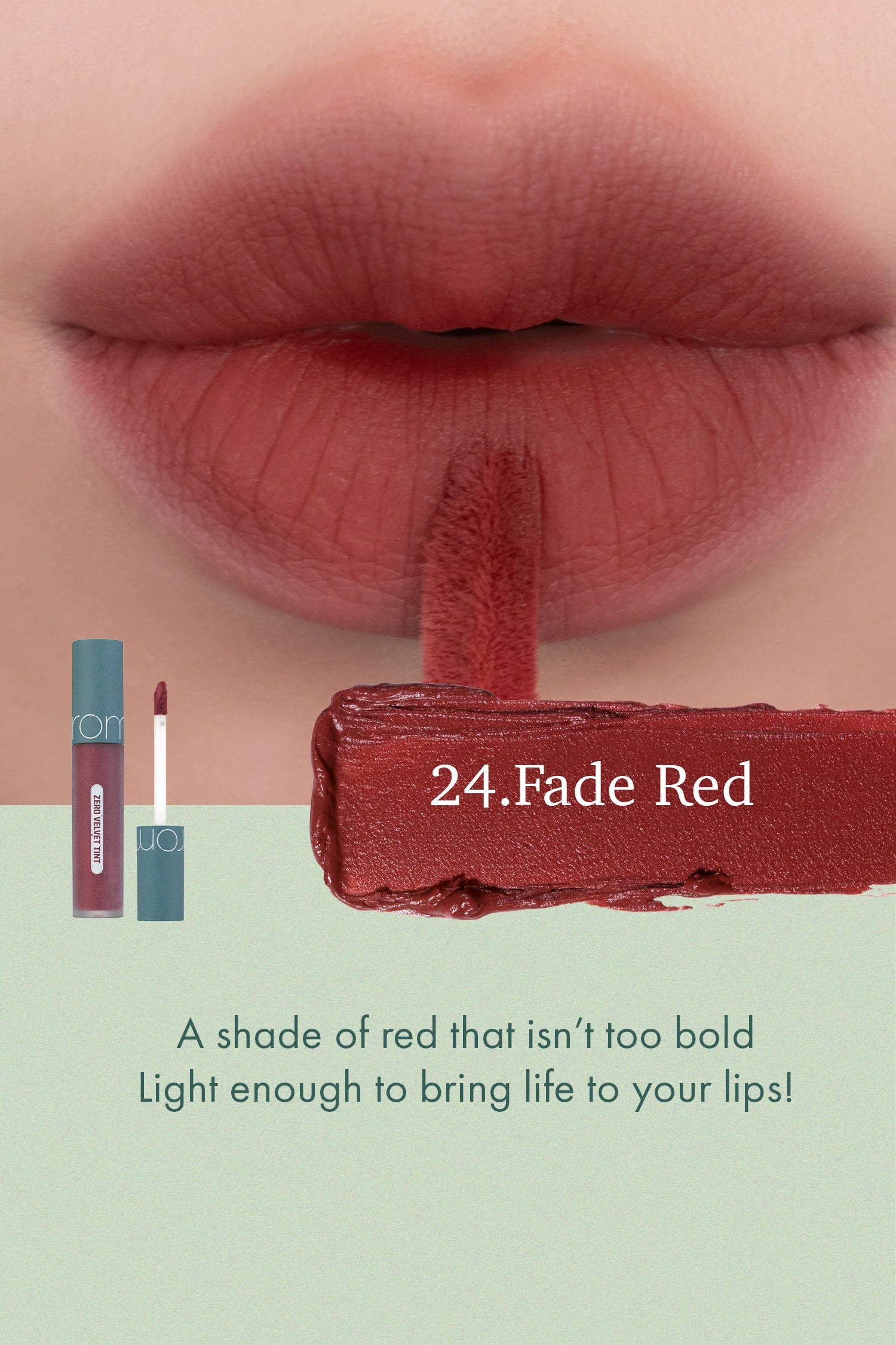 Zero Velvet Tint Series 24 Fade Red ROMAND