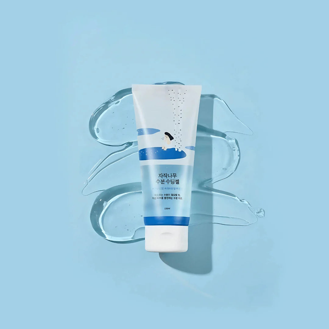 Birch Moisturizing Soothing Gel. ROUND LAB left