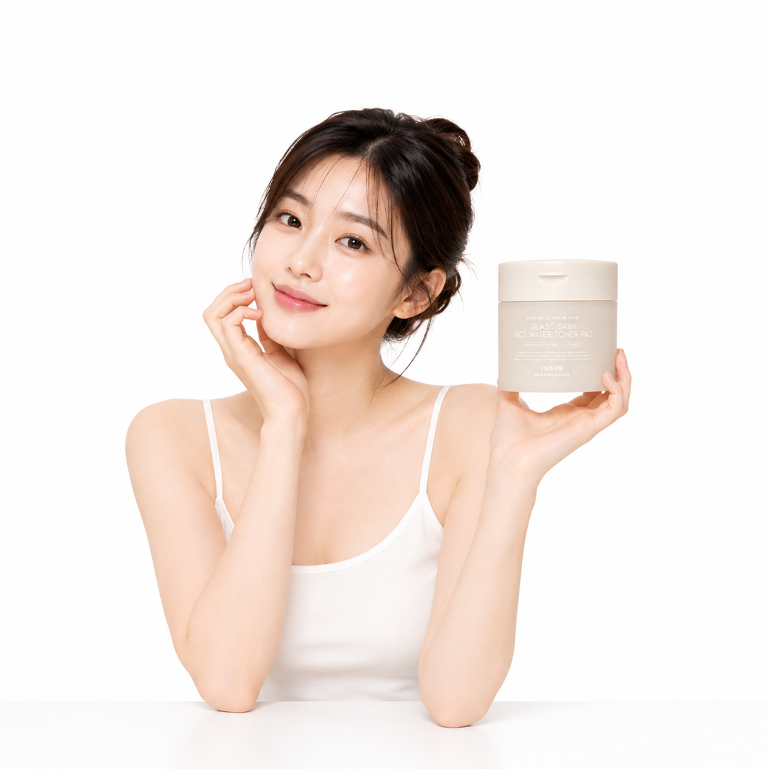Glass Skin Rice Water Toner Pad 120 ml. OOTD
