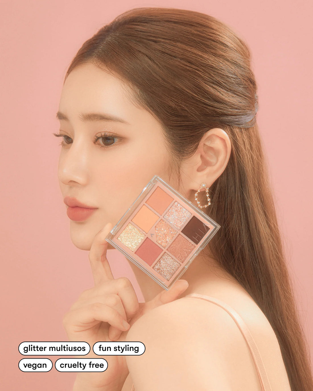 Glitterpedia Eye Palette N°3 All of Coral Pink UNLEASHIA