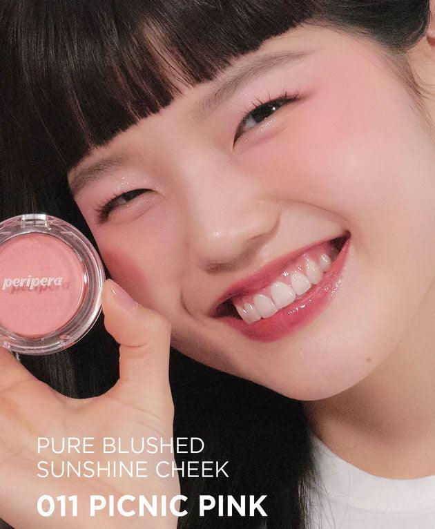 Pure Blushed Sunshine Cheek Series | 3 Tonos PERIPERA 11 Picnic Pink